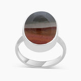Polychrome Jasper Silver Rings