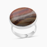 Polychrome Jasper Silver Rings