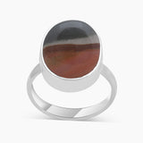 Polychrome Jasper Silver Rings