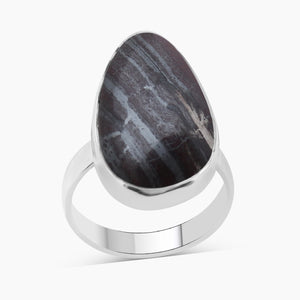 925 Silver Hematite Rings