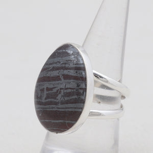 925 Silver Hematite Rings