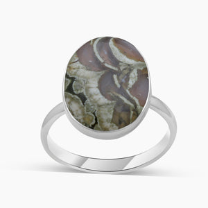 Rainforest Jasper Silver Rings