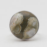 Natural Rainforest Jasper Silver Rings