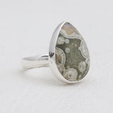 Natural Rainforest Jasper Silver Rings