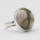 Natural Rainforest Jasper Silver Rings
