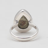 Natural Rainforest Jasper Silver Rings