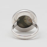 Natural Rainforest Jasper Silver Rings