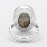 Natural Rainforest Jasper Silver Rings