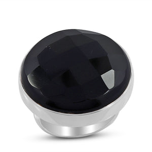 925 Sterling Silver Black Onyx Ring