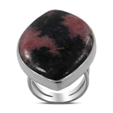 Rhodonite Silver Ring