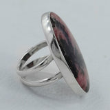 Rhodonite Silver Ring