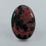 Rhodonite Silver Ring