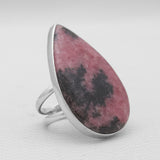 925 Sterling Silver Rhodonite Rings