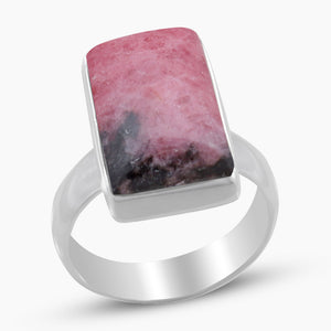925 Sterling Silver Rhodonite Rings