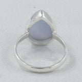 Blue Lace Agate Silver Ring