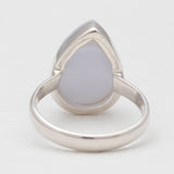 Blue Lace Agate Silver Rings