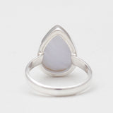Blue Lace Agate Silver Rings