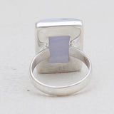 Blue Lace Agate Silver Rings