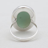 Green Aventurine Silver Rings