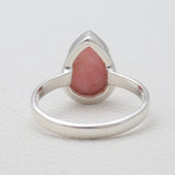 Natural Peanut Wood Jasper Silver Rings