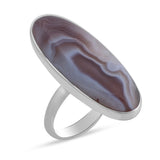 Botswana Agate Silver Ring