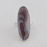 Botswana Agate Silver Ring