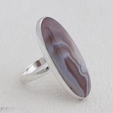 Botswana Agate Silver Ring