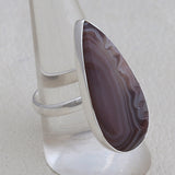 Botswana Agate Silver Ring