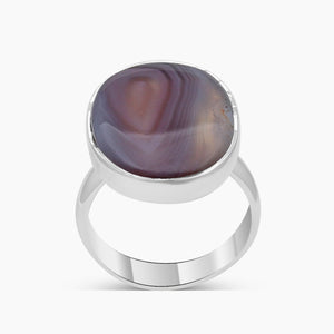 925 Silver Botswana Agate Rings