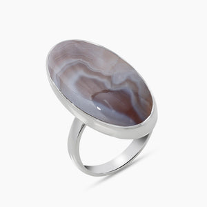 925 Silver Botswana Agate Rings