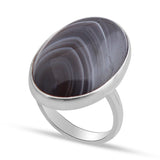 Botswana Agate Silver Ring