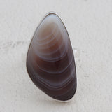 Botswana Agate Silver Ring