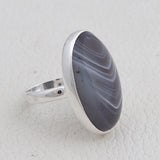 Botswana Agate Silver Ring