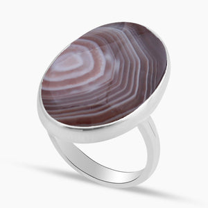 925 Silver Botswana Agate Rings