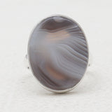 925 Sterling Silver Botswana Agate Rings