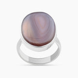 925 Sterling Silver Botswana Agate Rings