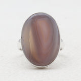 925 Sterling Silver Botswana Agate Rings