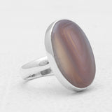 925 Sterling Silver Botswana Agate Rings