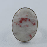 Pink Thulite Gemstone Sterling Silver Ring