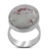 Pink Thulite Gemstone Sterling Silver Ring