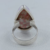 Pink Thulite Gemstone Sterling Silver Ring