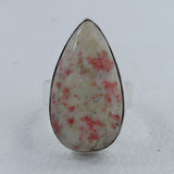 Pink Thulite Gemstone Sterling Silver Ring