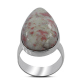 Pink Thulite Gemstone Sterling Silver Ring