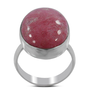 925 Sterling Silver Thulite Ring