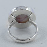 Pink Thulite Gemstone Sterling Silver Ring