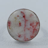 Pink Thulite Gemstone Sterling Silver Ring