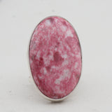 925 Sterling Silver Thulite Silver Ring