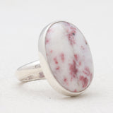 Pink Thulite Silver Rings