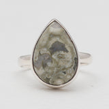 Natural Rainforest Jasper Silver Rings