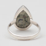 Natural Rainforest Jasper Silver Rings